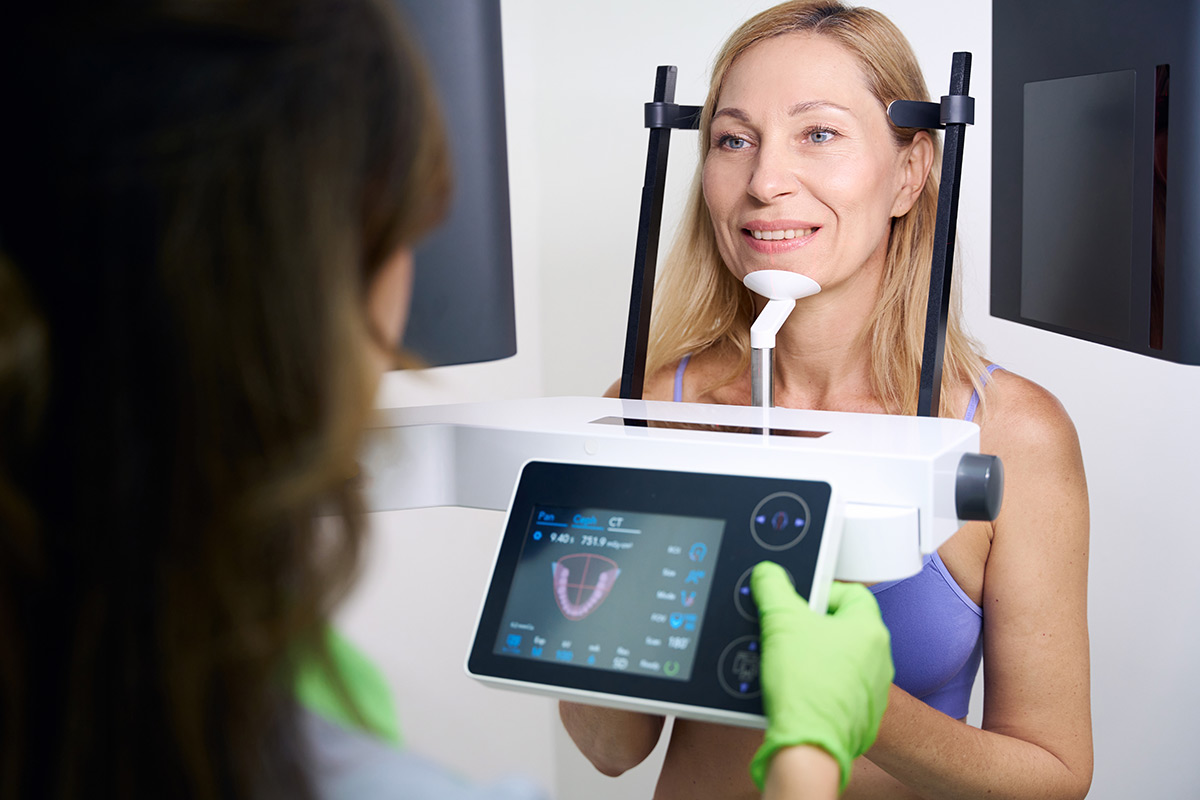Digital scan being used to plan restorative care